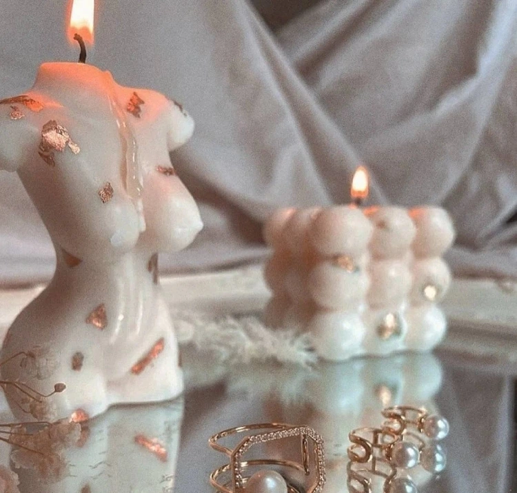 Hidden Ring Body Candle Soy Candle Decor Body Candle Image 2
