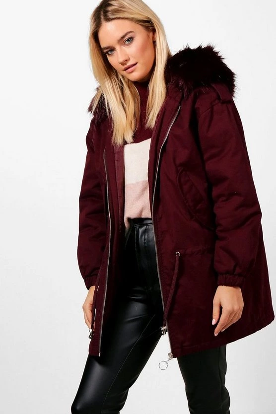 Niamh Faux Fur Hood Parka