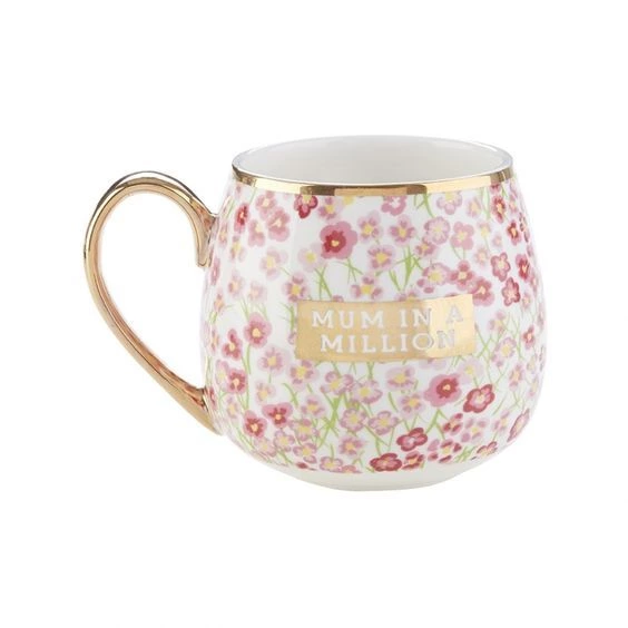 Floral Mum In A Million Ceramic Mug